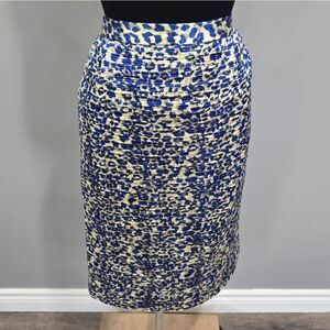 🐢 Women's Size 16 skirt Blue and Gold 🥇 Vintage